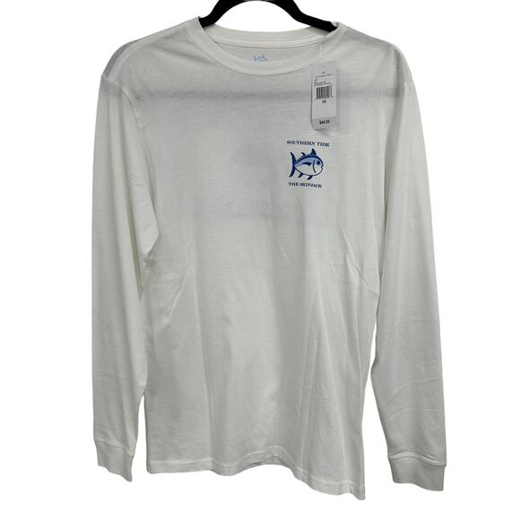 NWT Men's Southern Tide White Long Sleeve Tee Size XS - Picture 2 of 4